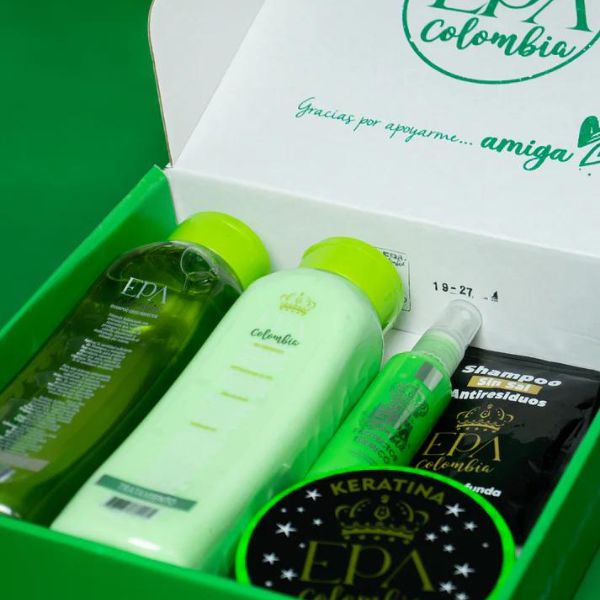 Presentacion del kit completo de los productos de keratina epa colombia